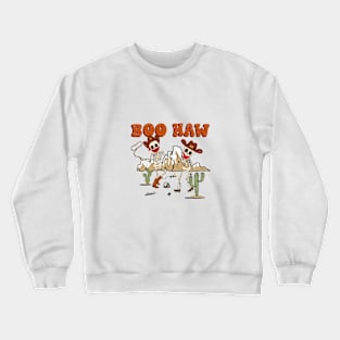 BOO HAW : Western Halloween Cow Boy/Girl Crewneck Sweatshirt